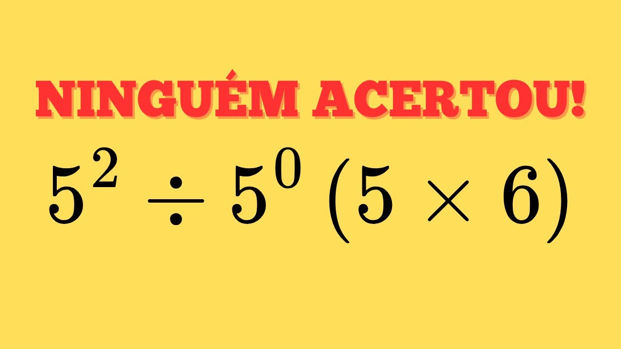 MATEMÁTICA BÁSICA - QUAL O VALOR DA EXPRESSÃO?