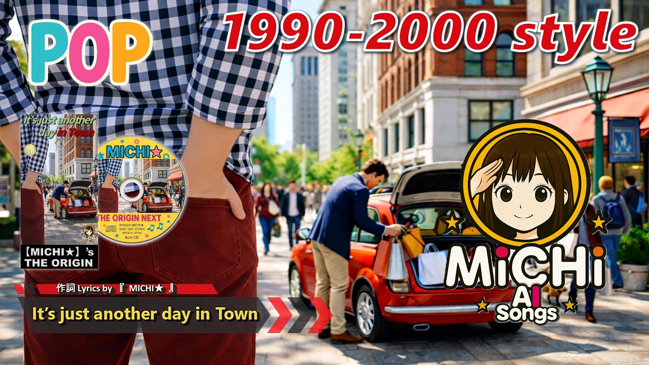 【90s】【POP】It’s just another day in Town【90年代ポップ×AI音楽】