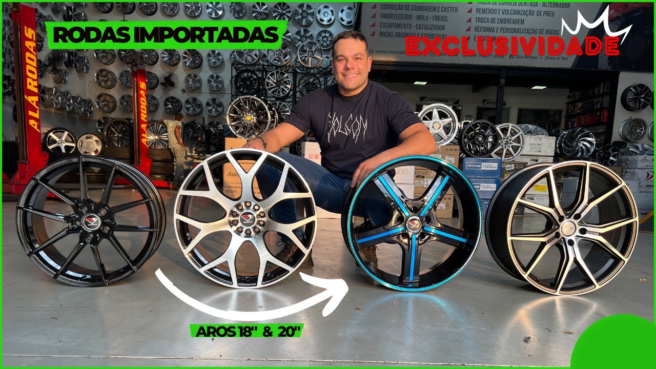 Exclusividade Rodas Esportivas Aro 18 e 20 - Lançamento Imperdível!
