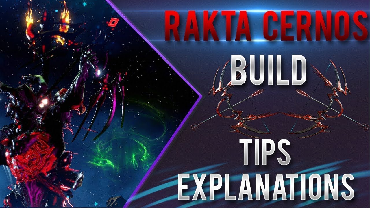 Warframe | Special Rakta Cernos | Endgame & Powerfull Build (No Riven, 4x Forma) | HARDCORE Cernos