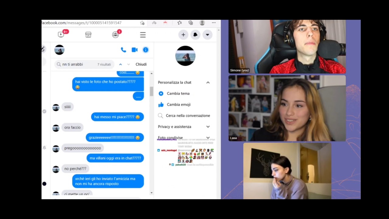 grenbaud fa vedere chat di rimorchio di quando aveva 13 anni con lasa e natalia