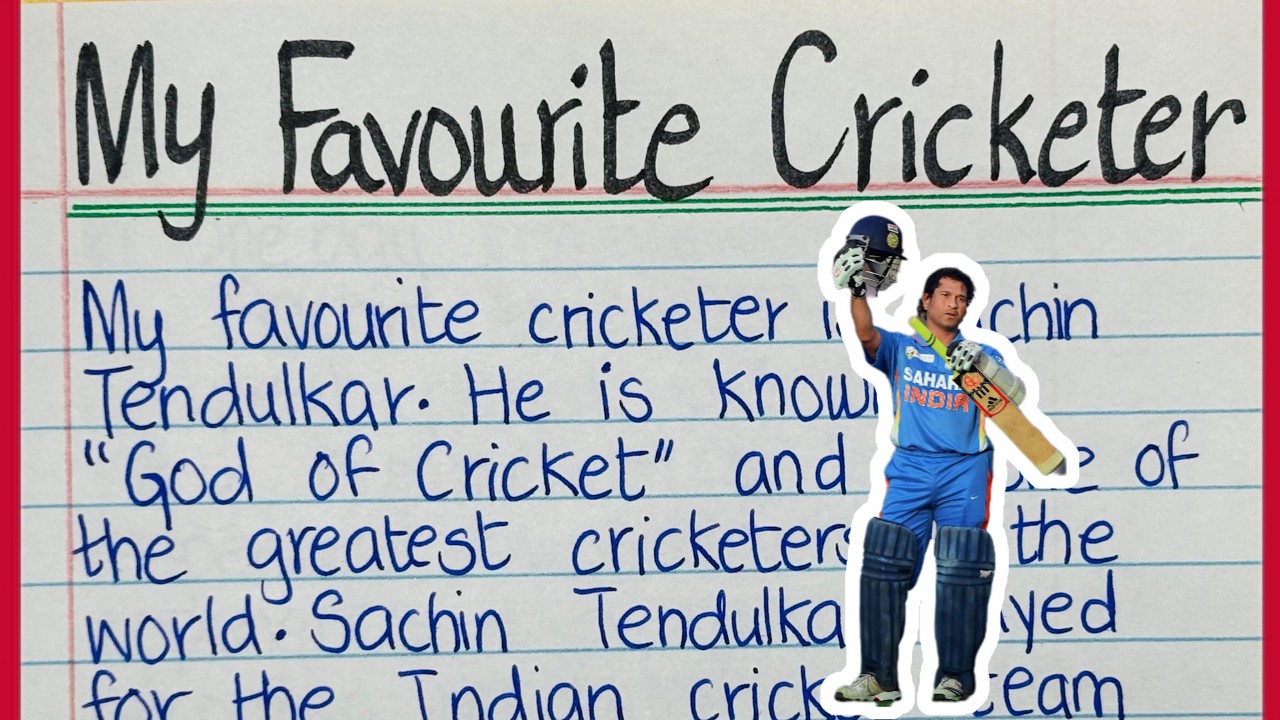 Short Essay On My Favourite Cricketer//Write A Short Paragraph On My Favourite Cricketer