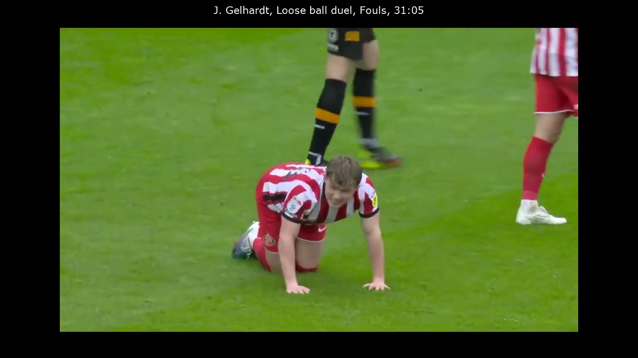 Joe Gelhardt |  Sunderland vs Hull City 2023-04-07 Match Highlight | Every Touch