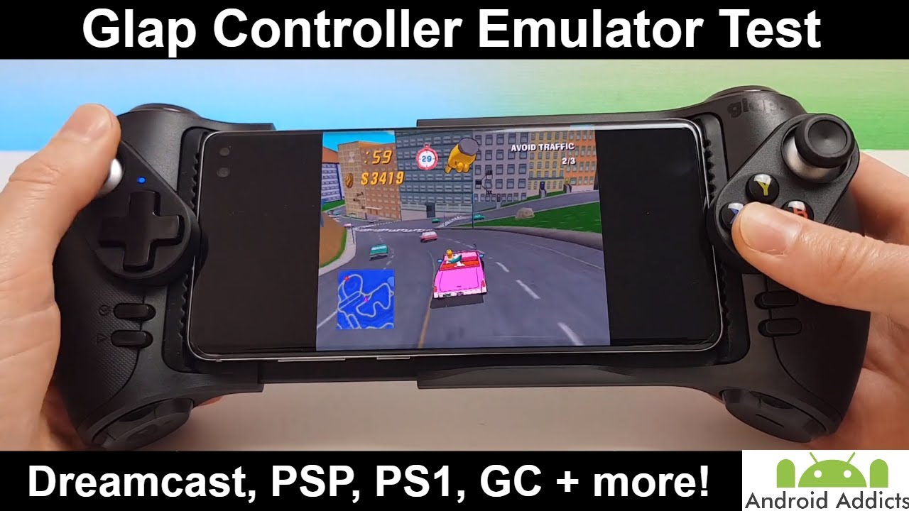 Android Emulator Glap Controller/Gamepad Test - Dreamcast, PSP, N64