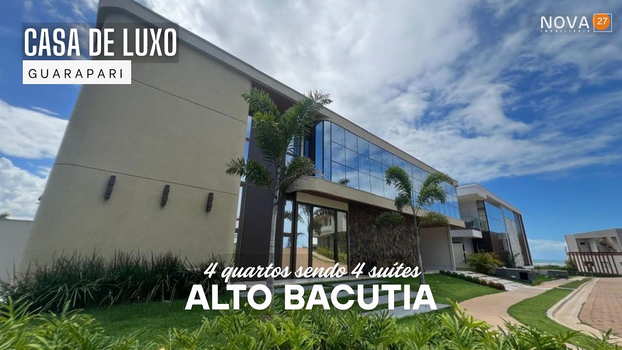 Casa de Luxo no Condomínio Alto da Bacutia A VENDA  — Na Enseada Azul em Guarapari