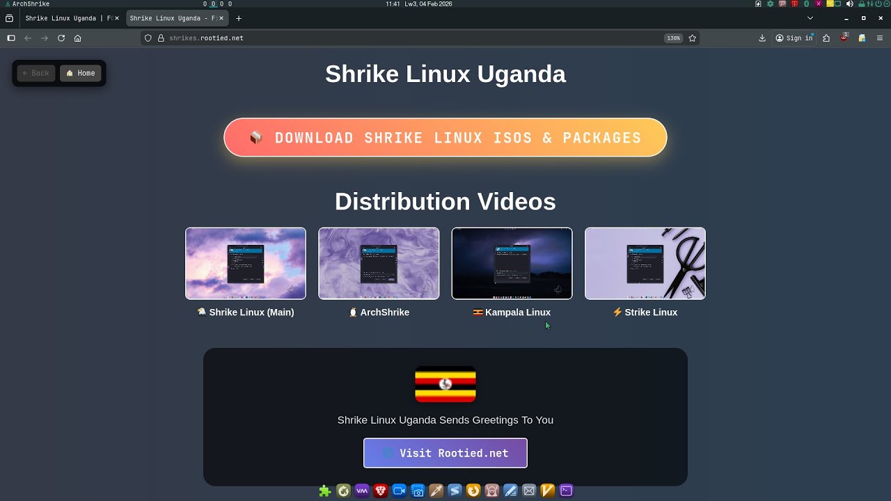 Use Shrike Linux Uganda Server For Downloads If Sourceforge Delays