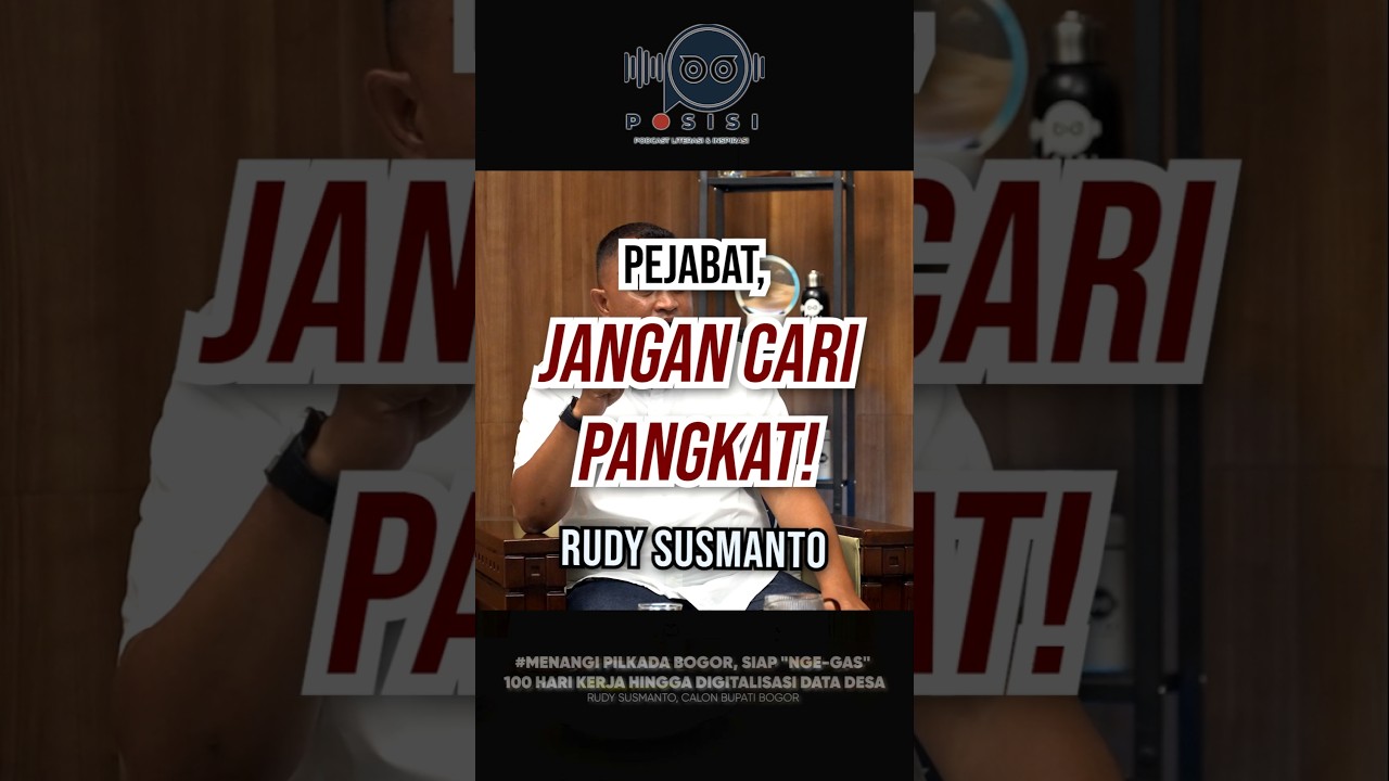 Bukan Cari Pangkat, Jadi Bupati Bogor Rudy Susmanto ingin bermanfaat untuk masyarakat #inspirasi