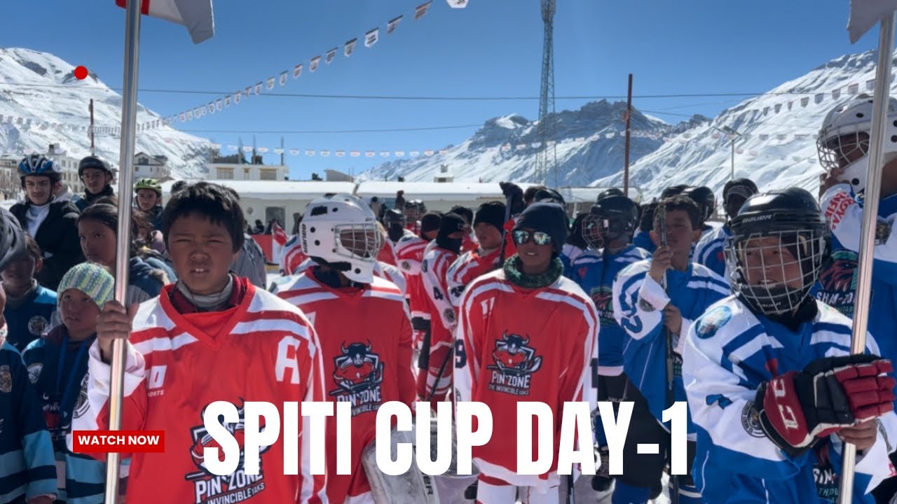 Spiti cup 3rd edition || Day -1 || Opening ceremony.#Spiticup #icehockey 