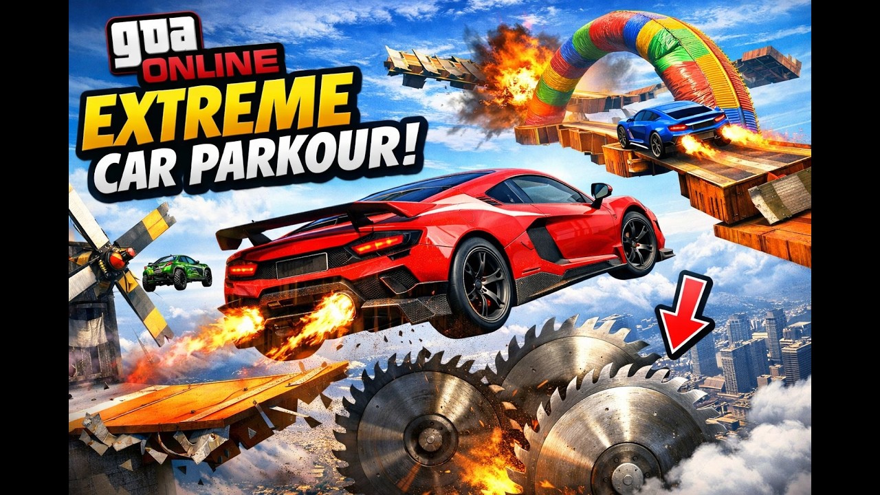 1 Hour IMPOSSIBLE FMJ Parkour Race Only Worlds 0.001% Player Can Win in GTA 5!