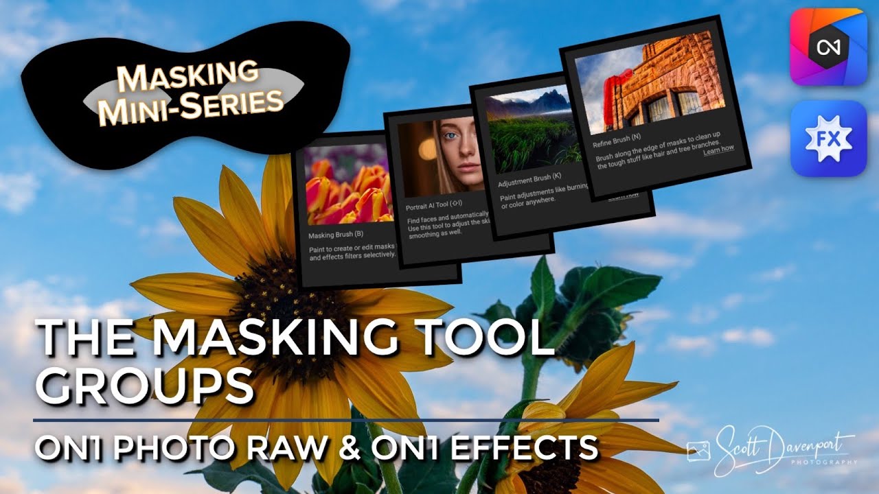 Masking Tool Groups In ON1 Photo RAW and ON1 Effects