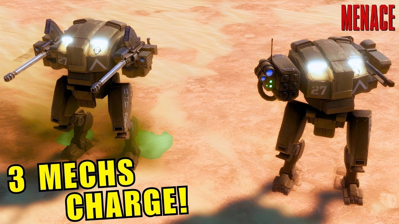 MENACE - Let's Deploy 3 Mechs on The Field! [Modded]