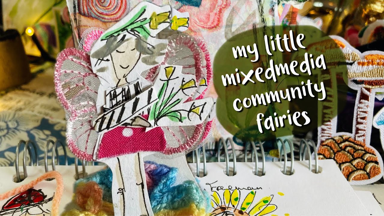 #howto fairies mixedmedia  junk journal PROCESS VIDEO 