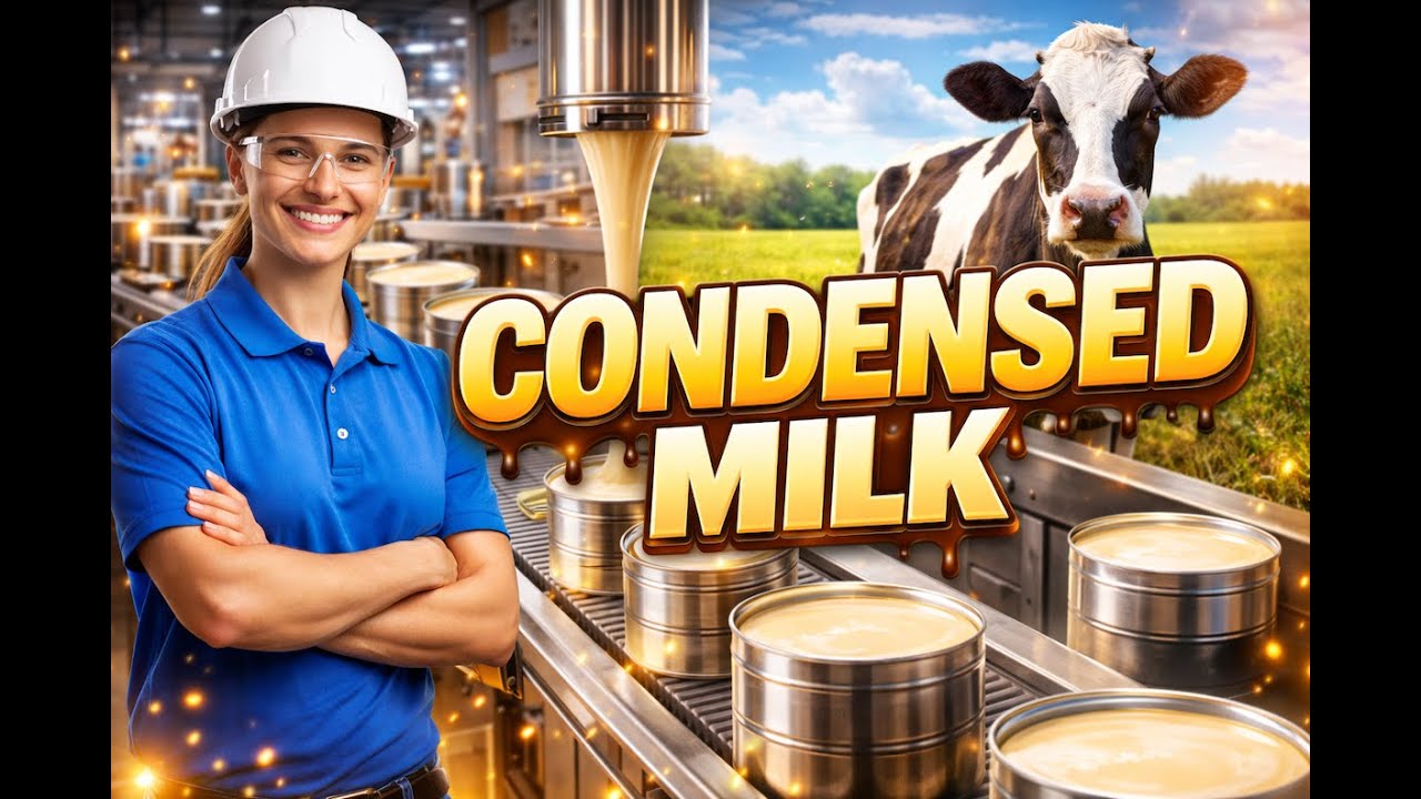 The Condensed Milk Making Process You've Never Seen Before