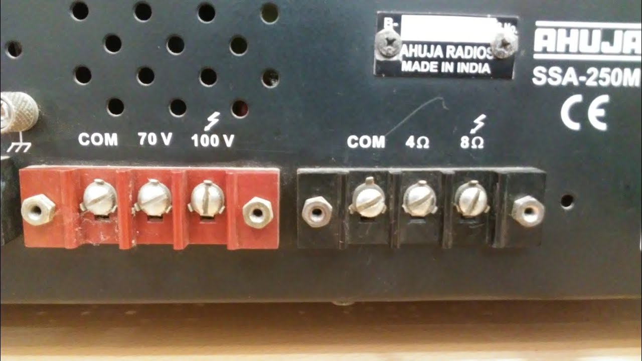 AHUJA PA AMPLIFIER HOW TO SPEAKER CONNECT IN TAMIL