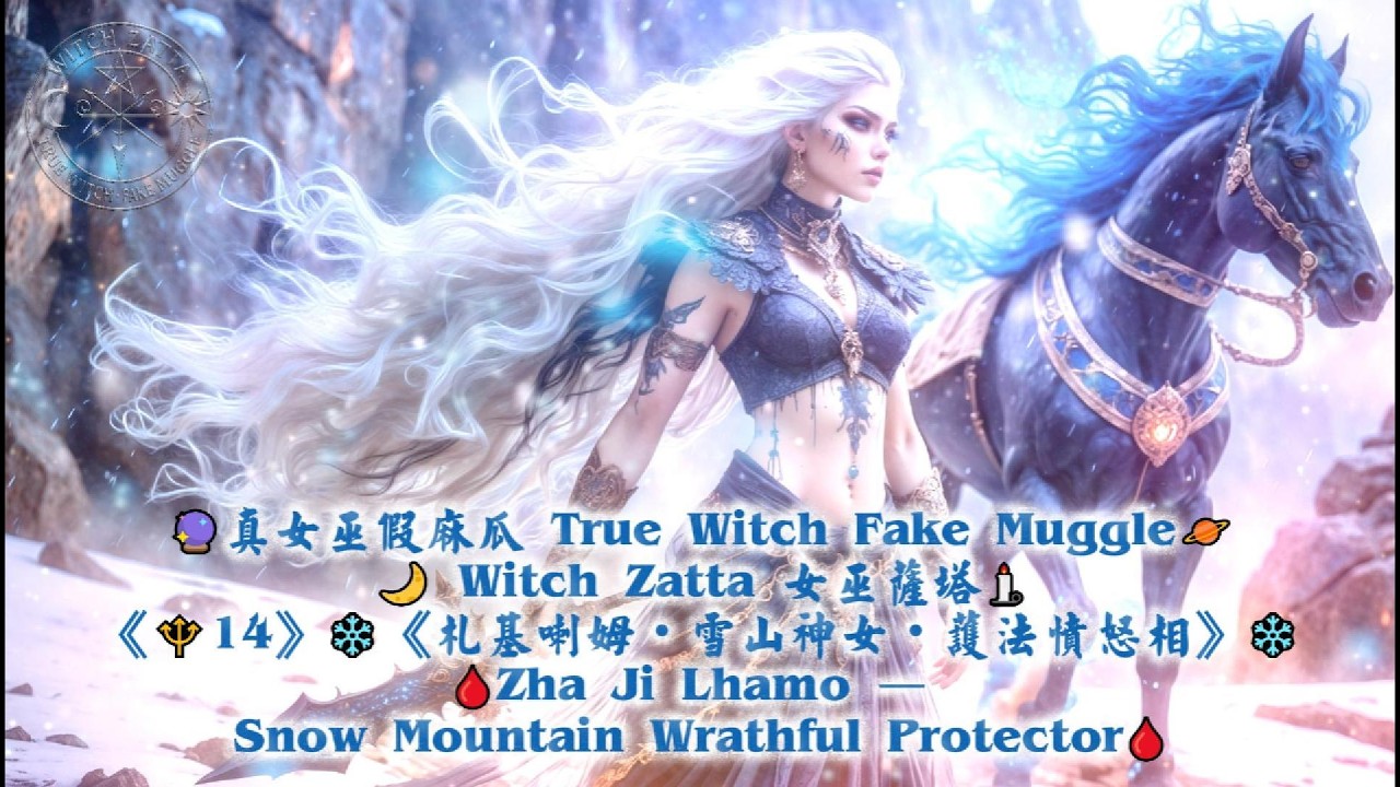 《🔱14》❄️《札基喇姆・雪山神女・護法憤怒相》❄️🩸Zha Ji Lhamo — Snow Mountain Wrathful Protector🩸
