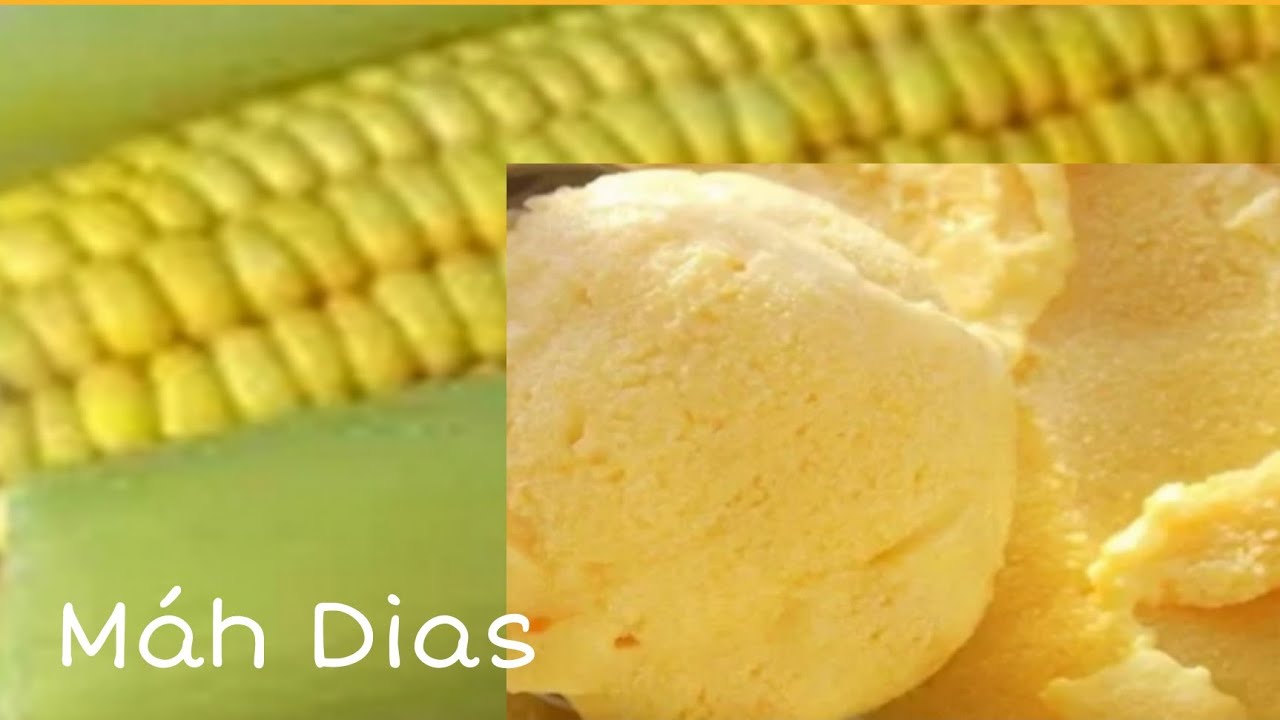 Sorvete de milho da espiga