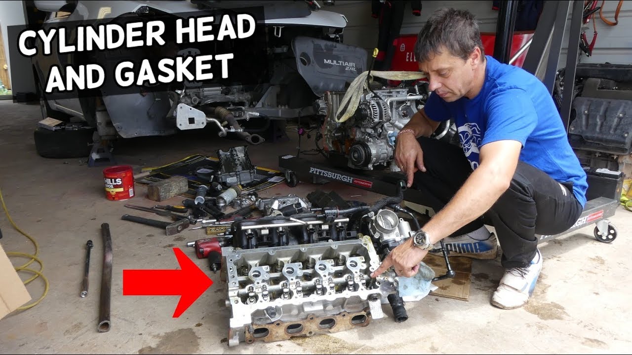 CYLINDER HEAD REMOVAL, CYLINDER HEAD GASKET REPLACEMENT DODGE DART 2.4