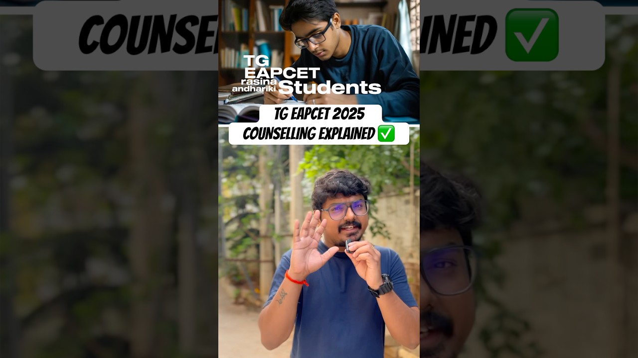 TG EAPCET Counselling Process Explained in detail ✅🔥 | TG EAPCET 2025 | Engineering | Results Out