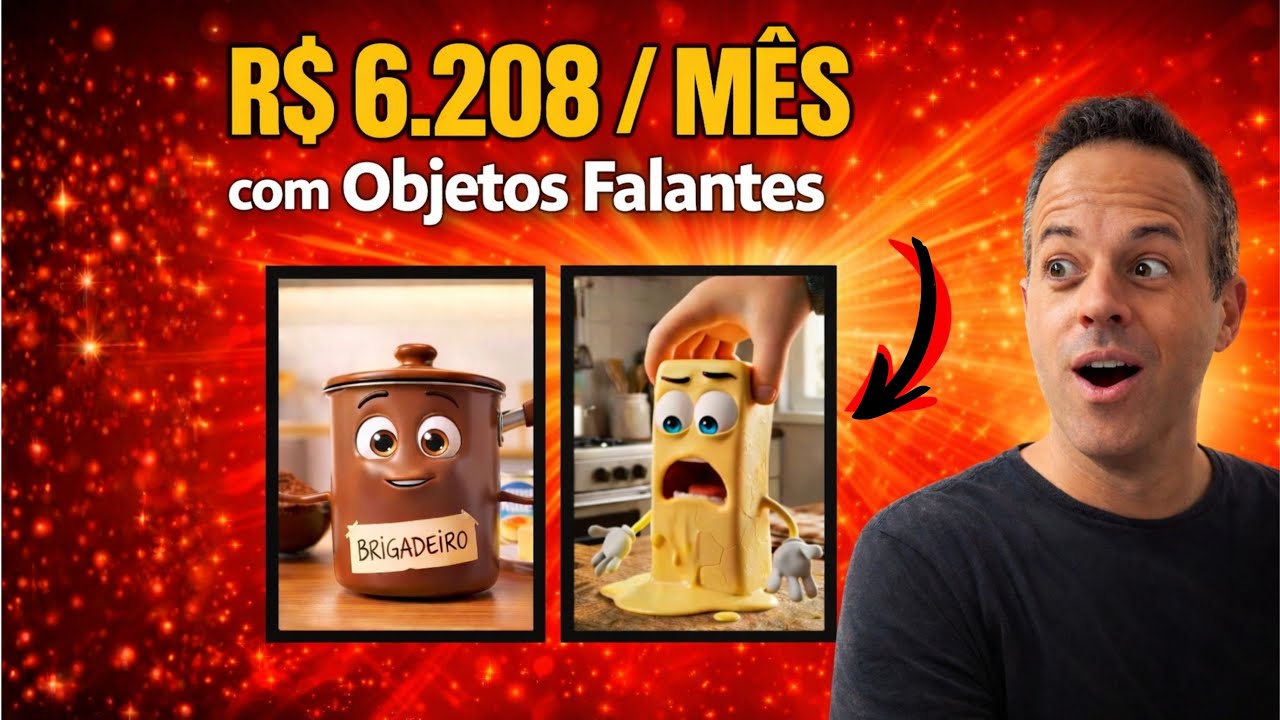Como Criar Vídeos Virais de Objetos Falantes com IA EM SEGUNDOS (Passo a Passo)