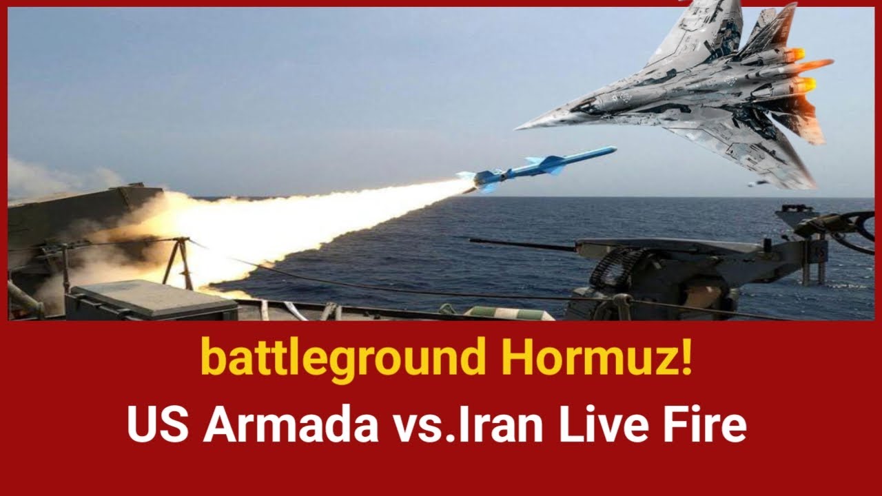 BATTLEGROUND HORMUZ!  US Armada vs. Iran’s Live-Fire Missile Drills 