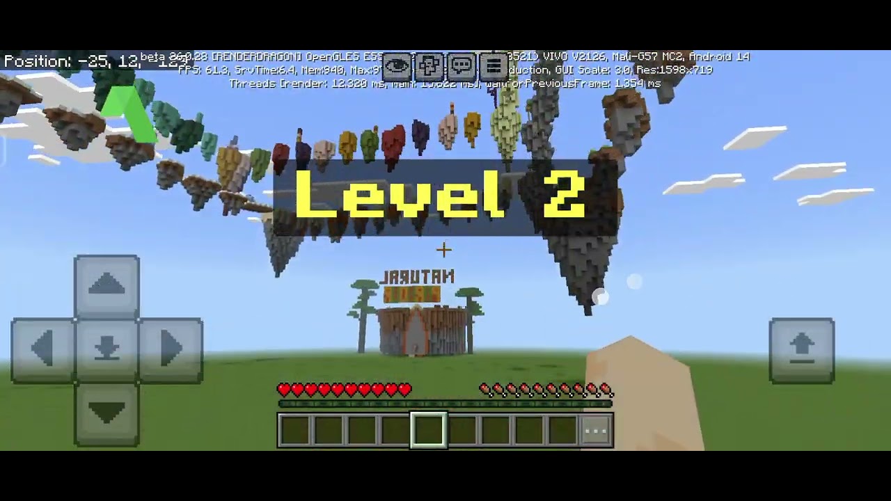 I played Minecraft but there is a natural parkour map 