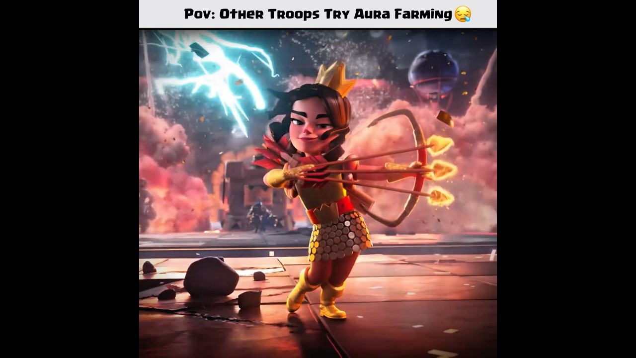 Clash Royale Troops Try Aura Farming 