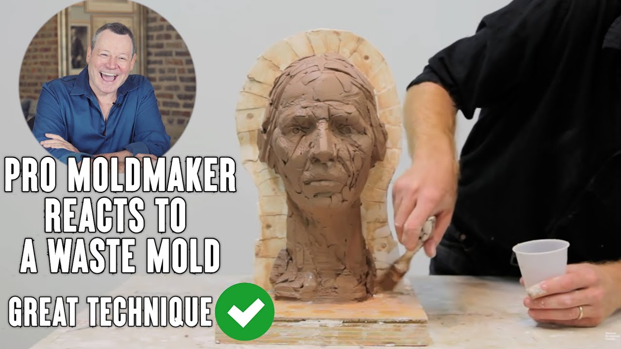 Pro Mold Maker REACTS | Nice Job! Sculptor Makes PLASTER WASTE MOLD.