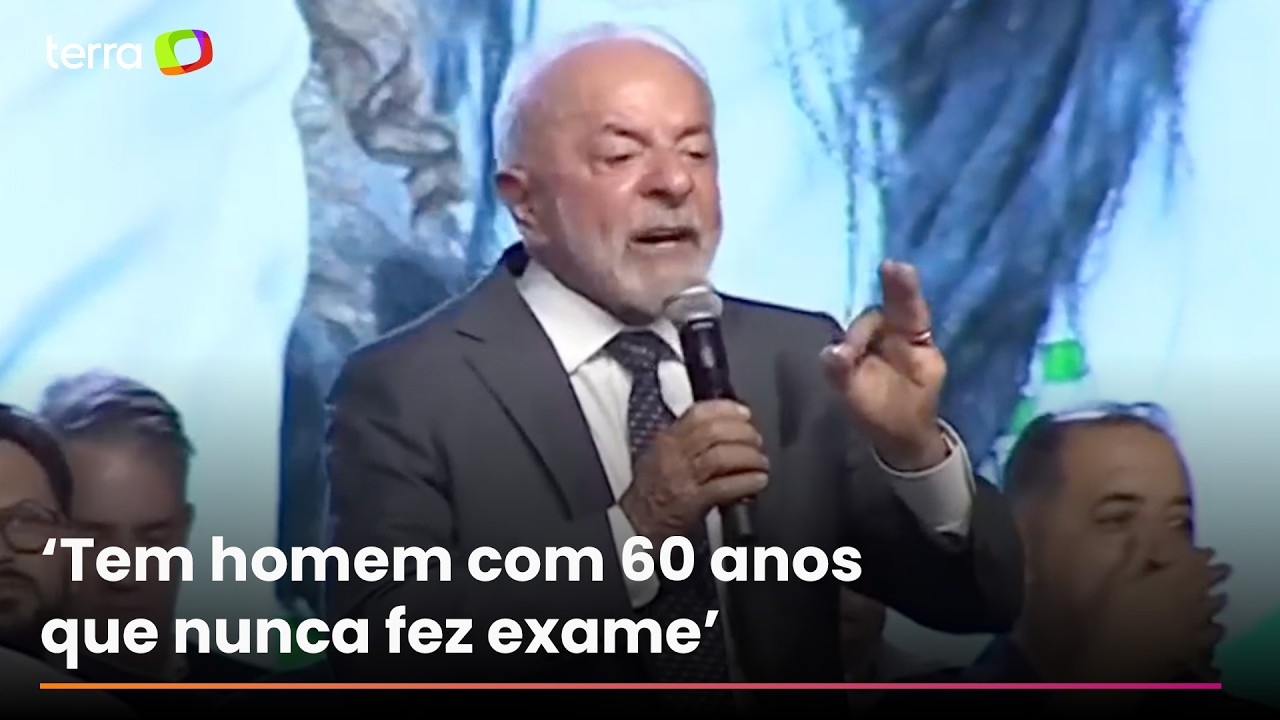 Em discurso, Lula defende a importância do exame de próstata: 'Homão tem vergonha de tomar dedada'