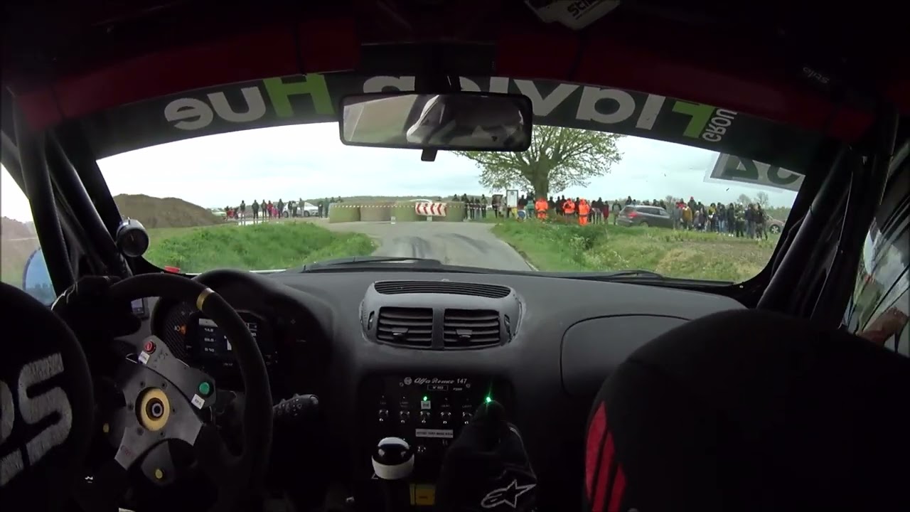 Rallye de la Lys 2024 - ES4 Houtland - PA et Margaux Perrin - Alfa 147 F214