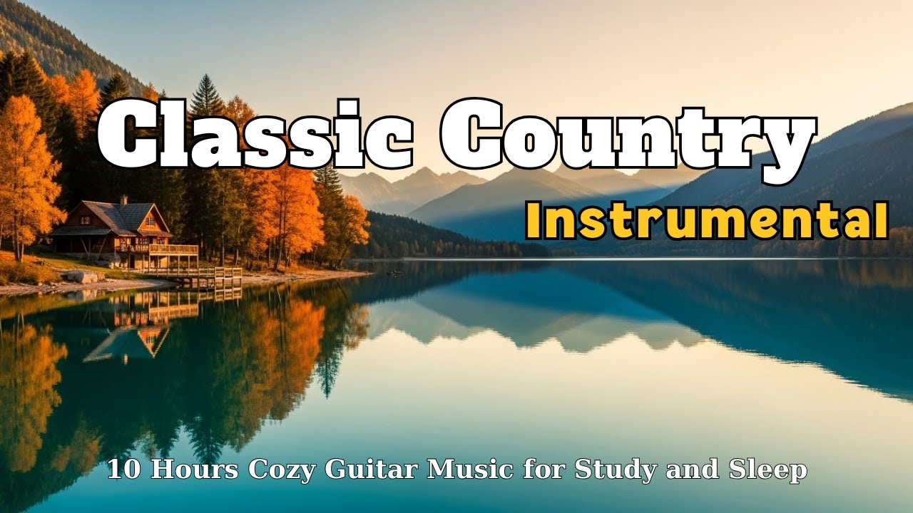 10 Hours Classic Country Instrumentals - Relaxing Guitar for Study and Sleep