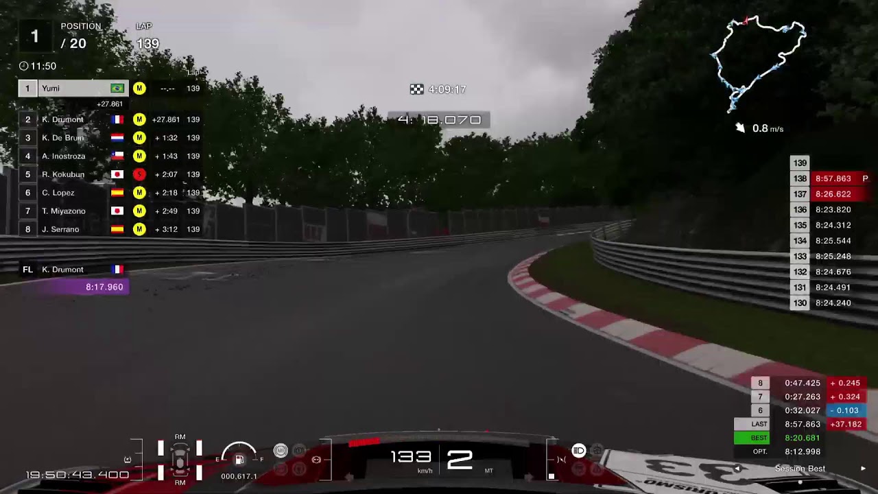 GT7 24h Nordschleife GT3 Power Pack last 8h