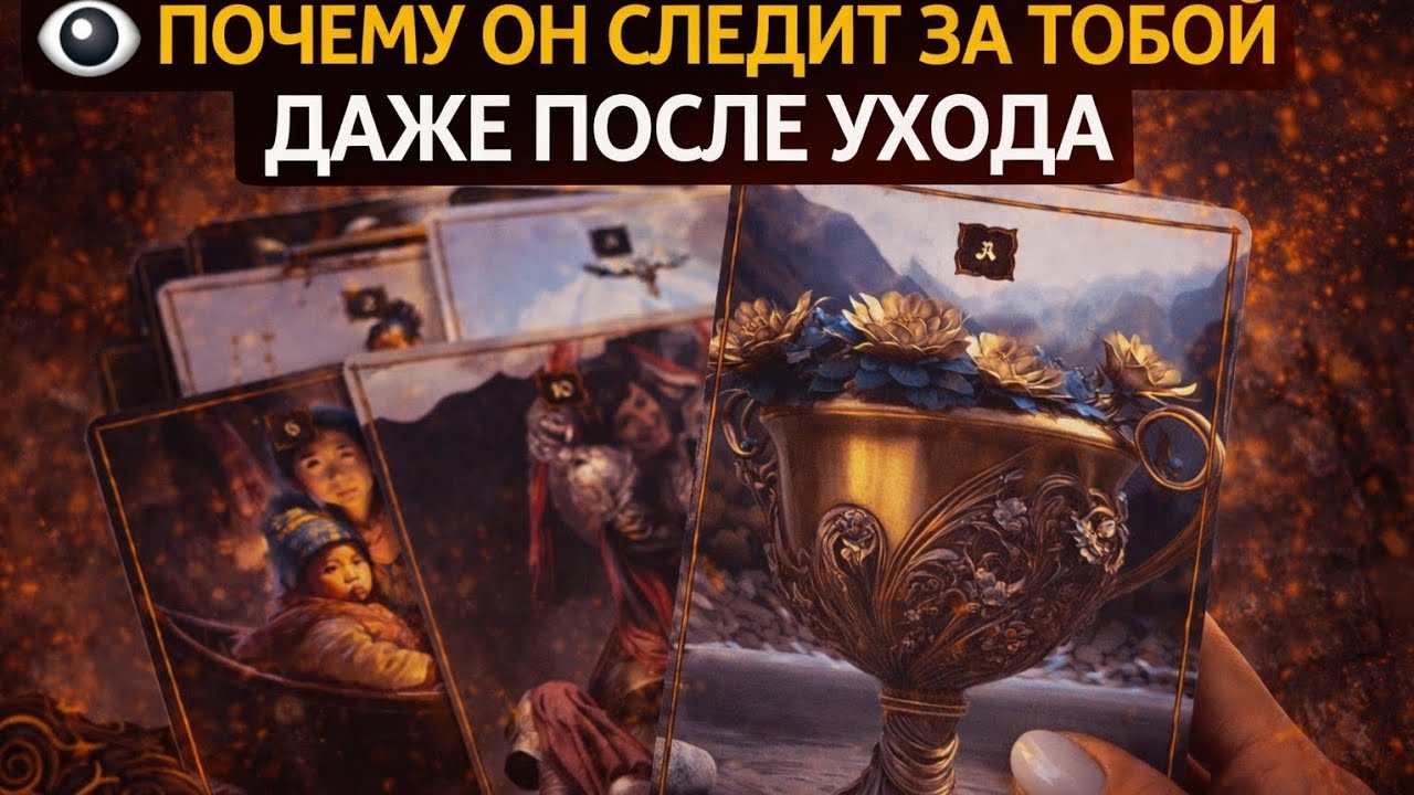 👁 ПОЧЕМУ ОН СЛЕДИТ ЗА ТОБОЙ ДАЖЕ ПОСЛЕ УХОДА таро расклад 