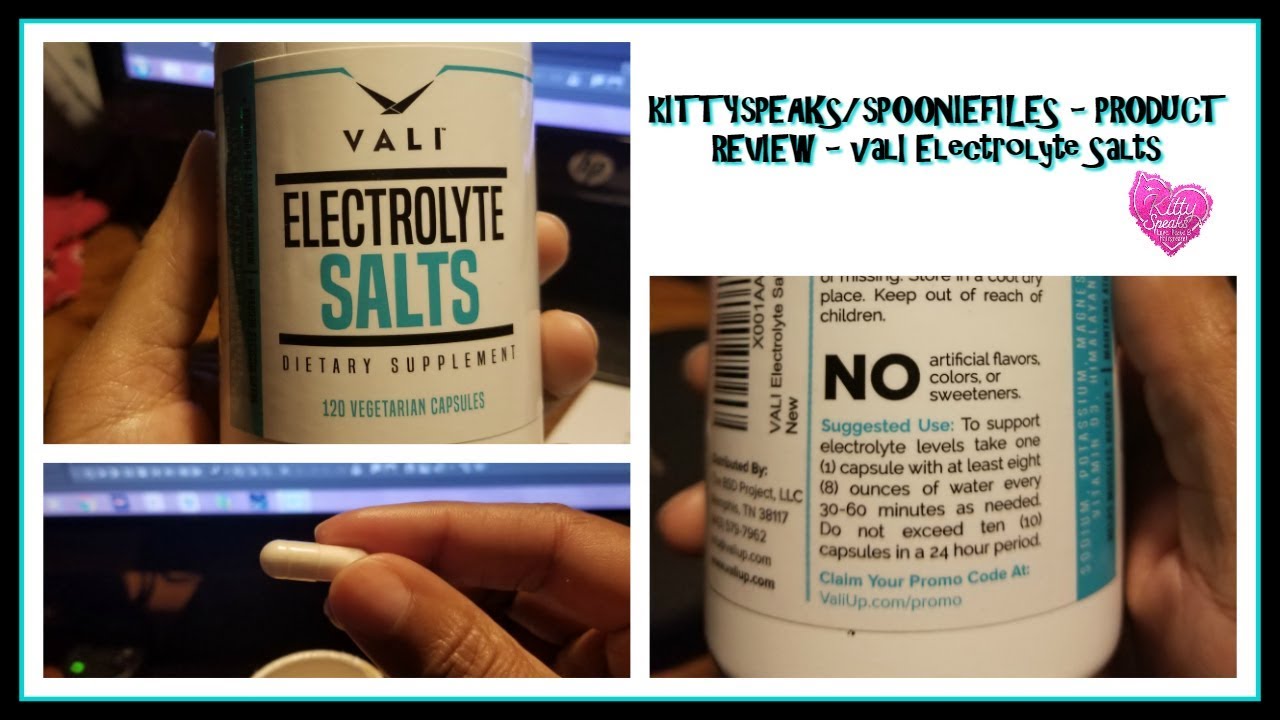KittySpeaks/SpoonieFiles - Product Review - VALI Electrolyte Salts - GR8 for #Spoonies