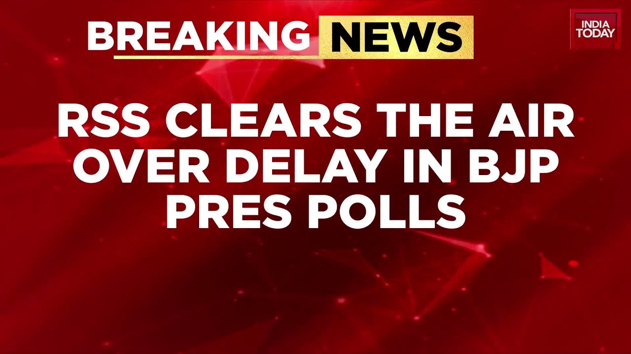 RSS Clarifies No Conflict with BJP over Party Presidential Elections | India Today
