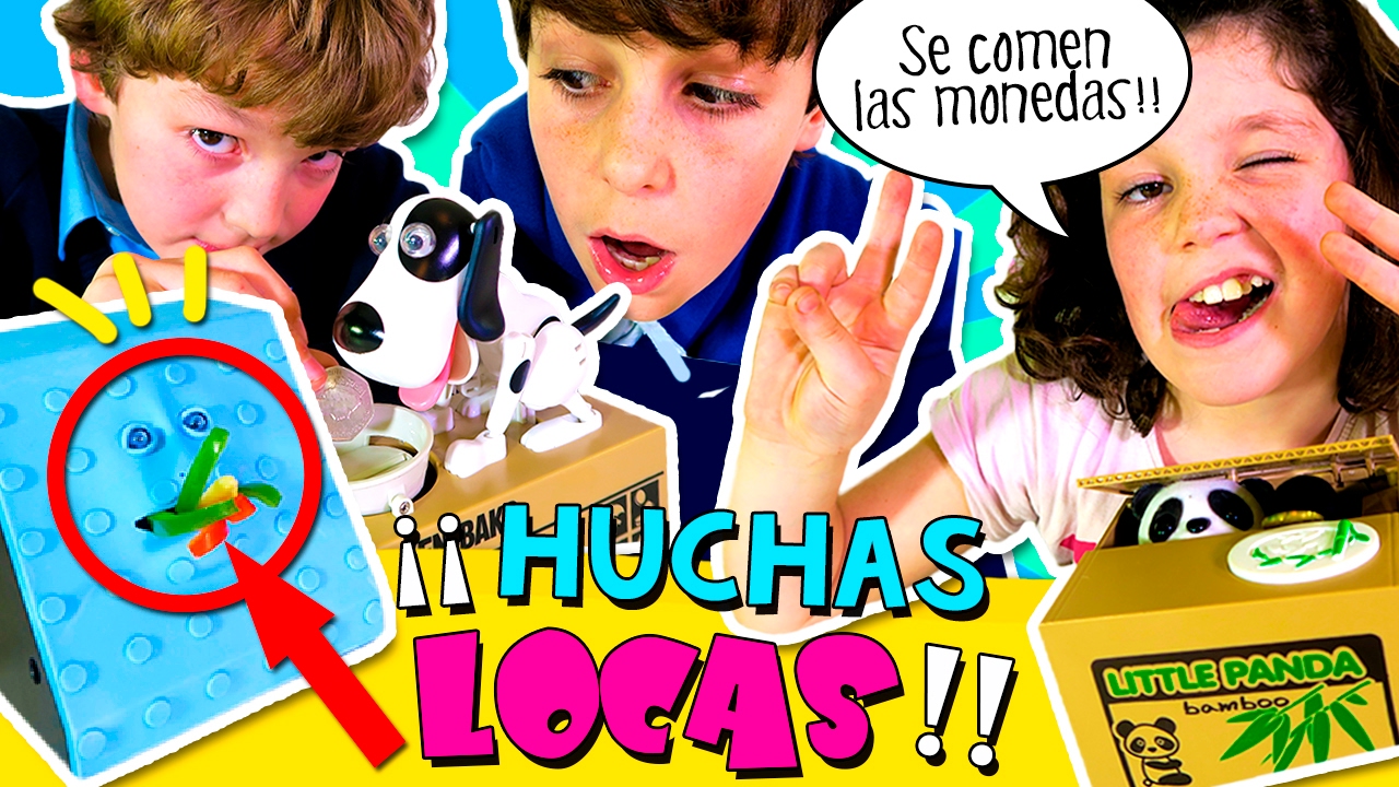 💰 ¡¡Las HUCHAS o ALCANCÍAS más divertidas!! 😧 Una CARA que come monedas +  🐼🐶😼 LADRONES!!