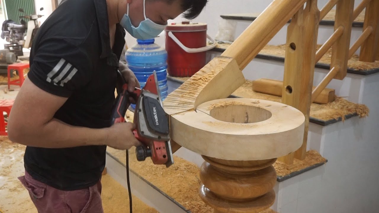 Techniques for making wooden stairs – woodworking | V Net #10