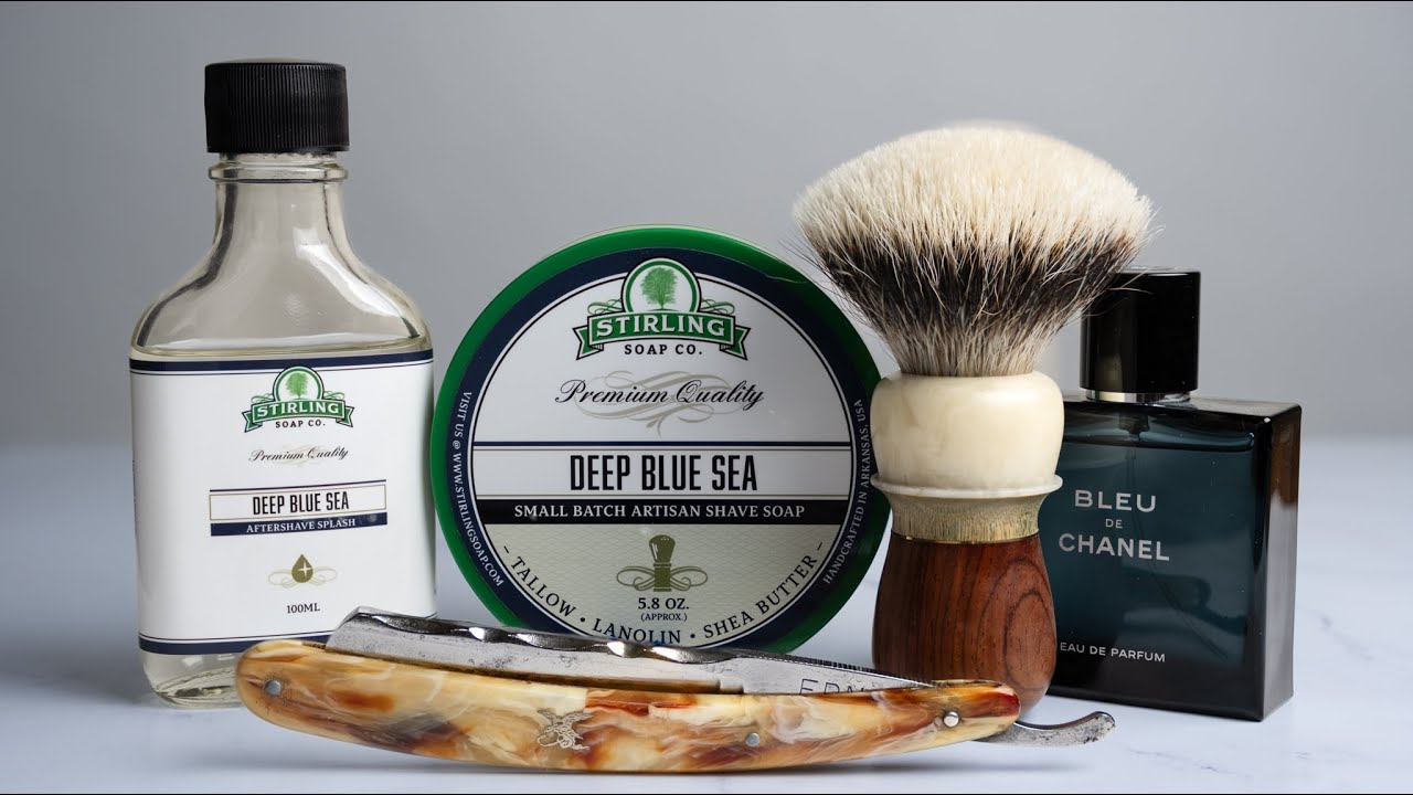 Shaving - ERN 1374 - Deep Blue Sea - How I Face Lather