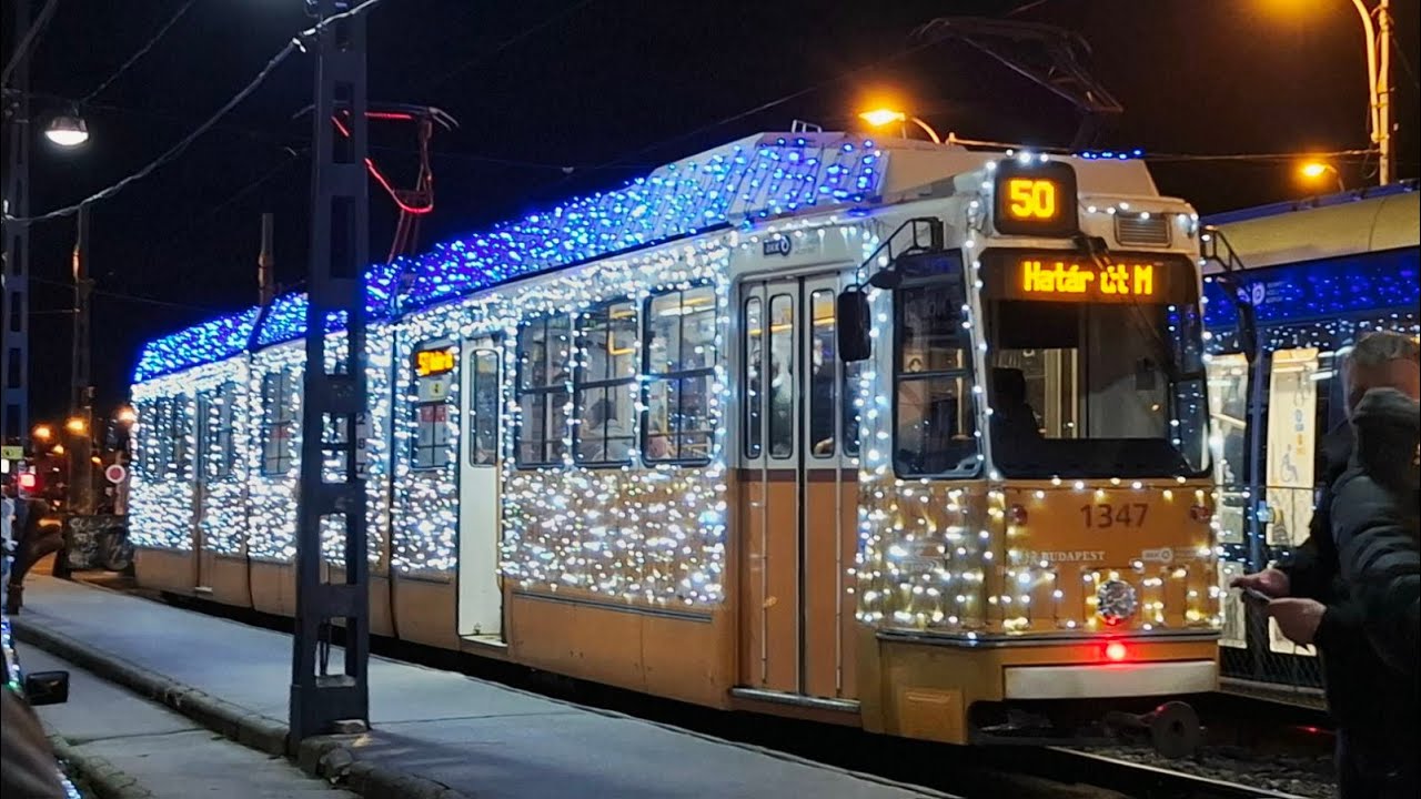Budapesti fényvillamosok 2025 decemberében