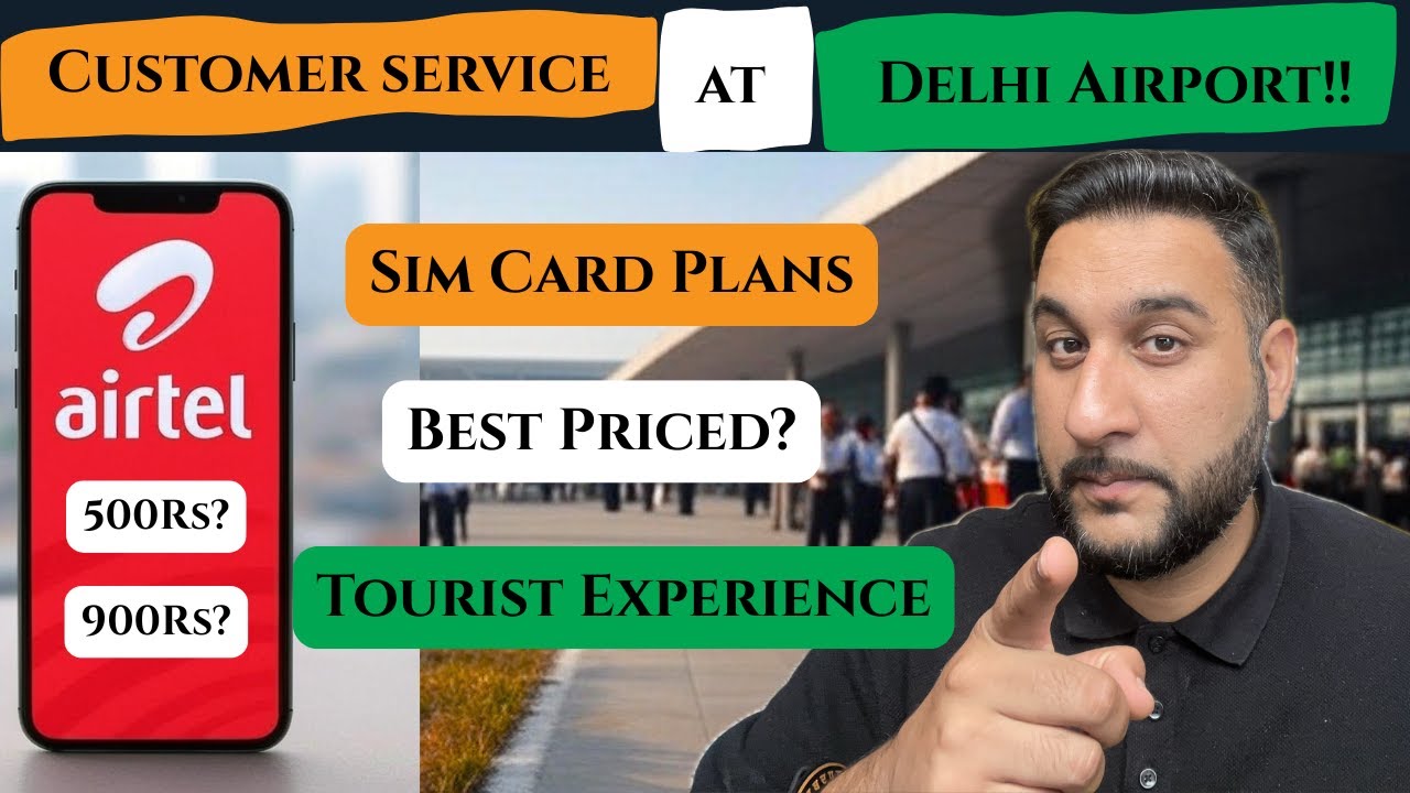 ✈️📱 Airtel SIM card Cost & Setup Plans!! At Delhi Airport| Best Priced?| Here What To Expect!!!