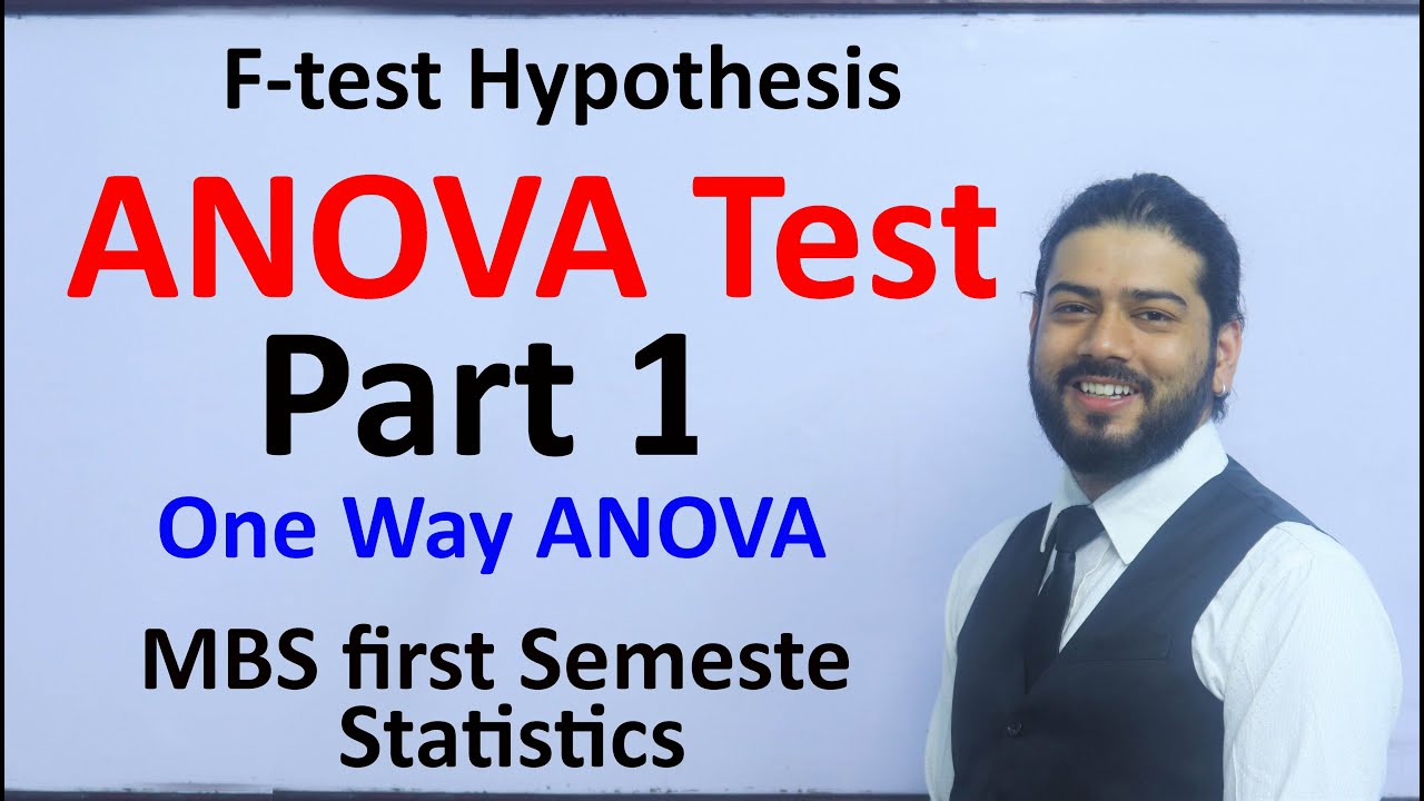 ANOVA test Part 1 One Way F test Hypothesis MBS First Semester Statistics Solution in Nepali