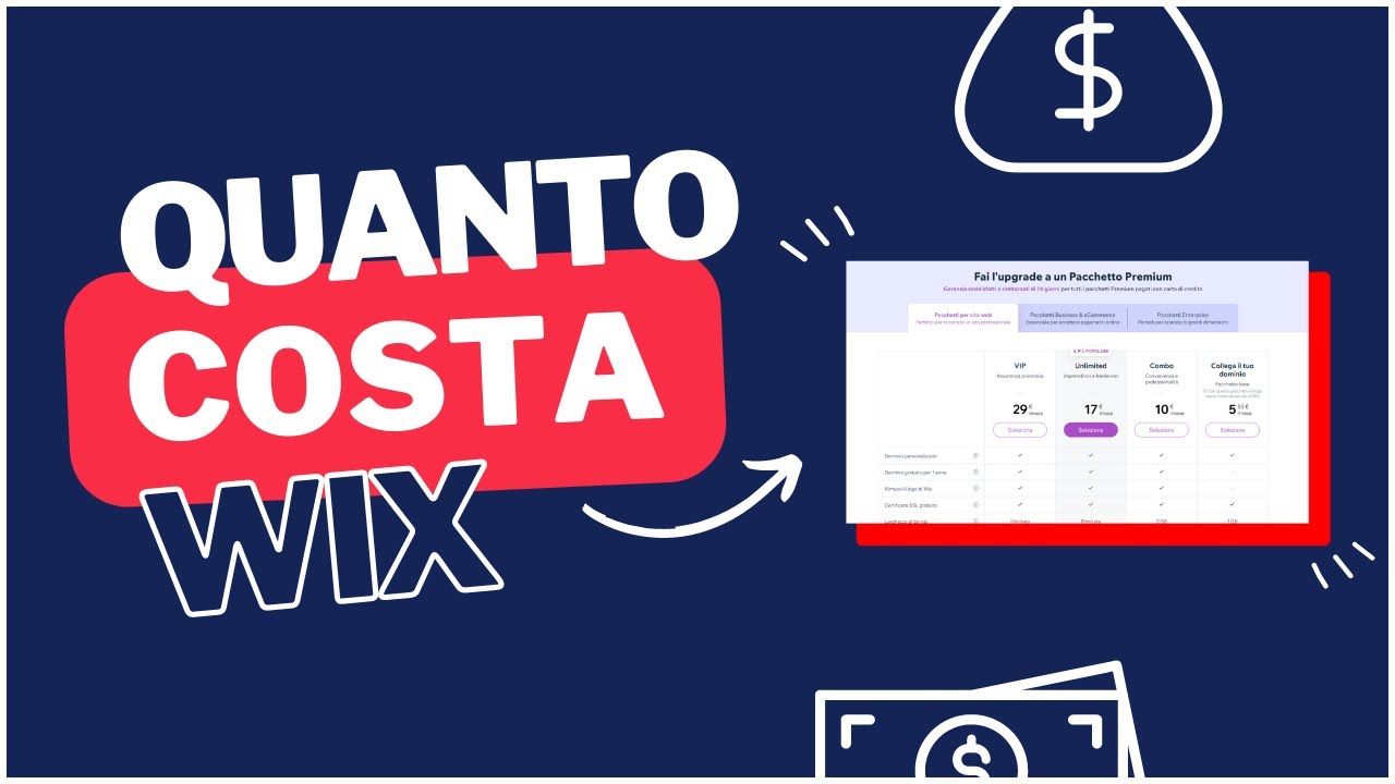 Quale pacchetto premium wix scegliere? Guida completa 2023