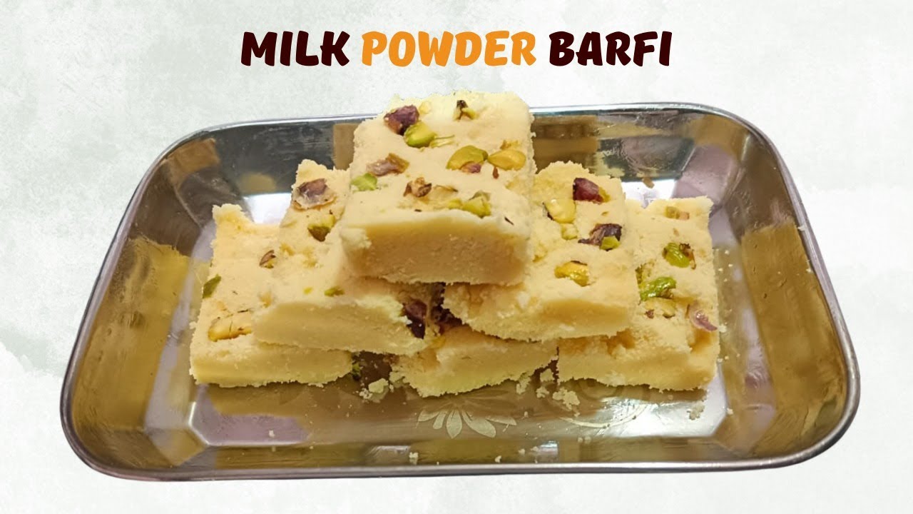Milk powder burfi ಹಾಲಿನ ಪುಡಿಯಿಂದ ಬರ್ಫಿ ಮಾಡುವ ವಿಧಾನ simple &  easy sweet recipe only 10 minutes Barfi