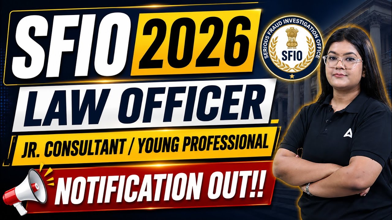 SFIO Recruitment 2026 | Law Vacancy | Notification Out | By Diksha Singh