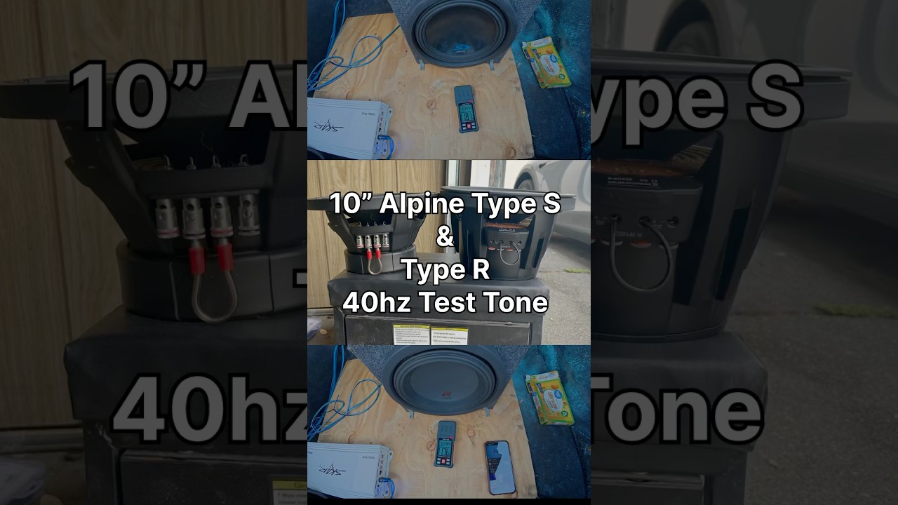 Crazy Flex! Alpine Type S vs Type R | 10&rdquo; Subwoofer 40Hz Bass Test