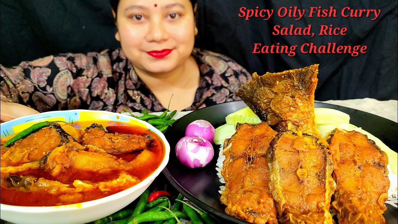 EATING SPICY OILY FATTY FISH WITH RICE CHALLENGE MUKBANG🔥SALAD,SPICY OILY FATTY FISH MUKBANG ASMR🔥🐟🐟