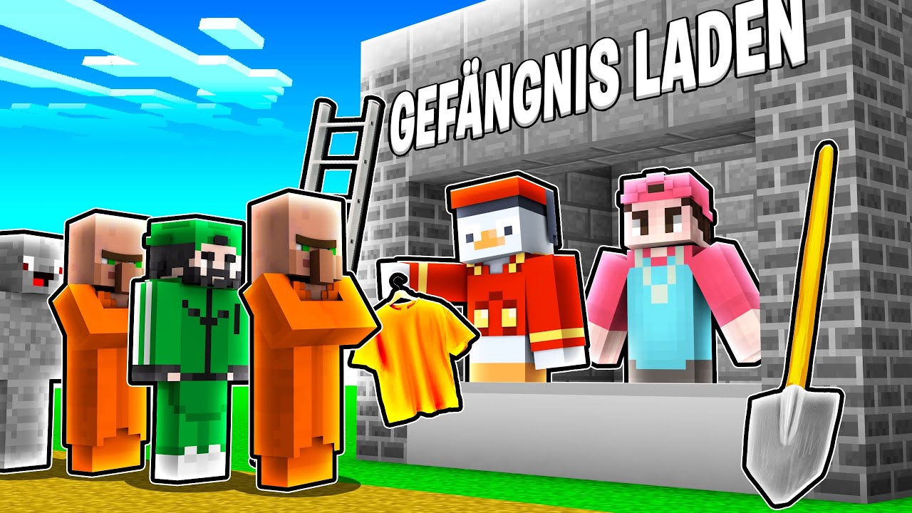 ich ERÖFFNE einen VILLAGER GEFÄNGNIS LADEN für ICRIMAX in Minecraft RP!