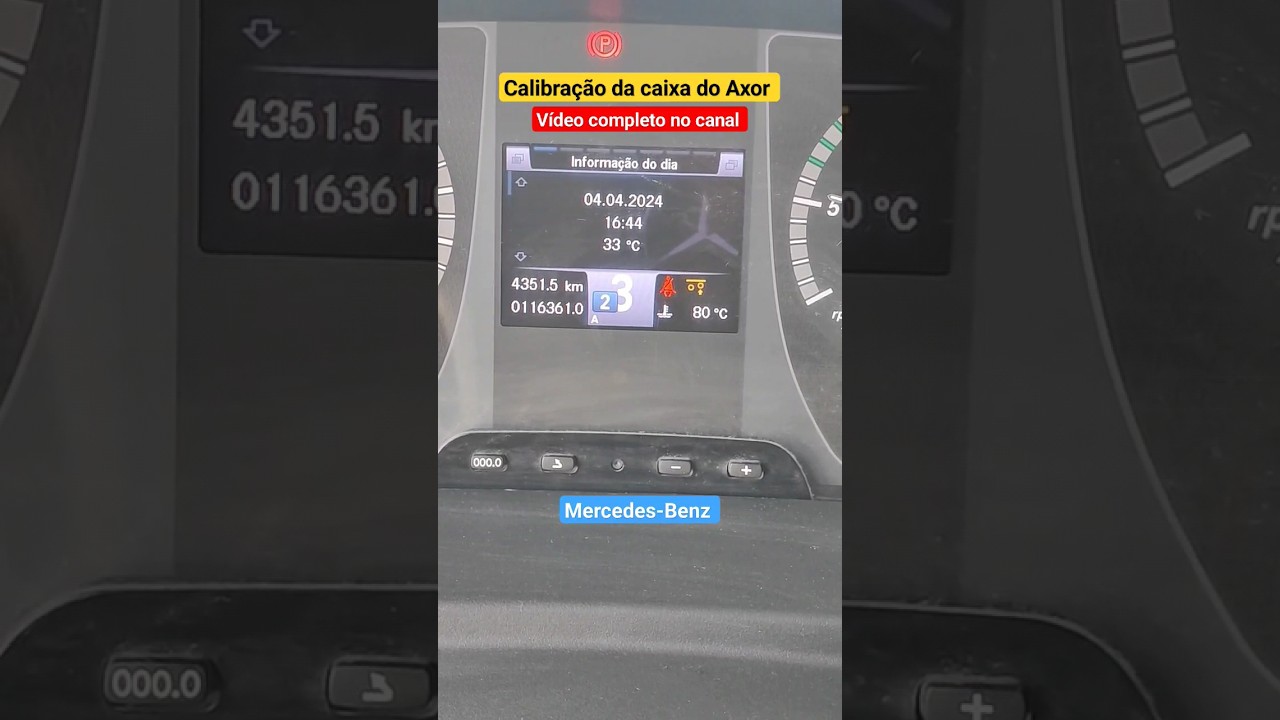 Calibra&ccedil;&atilde;o da caixa - Mercedes-Benz Axor