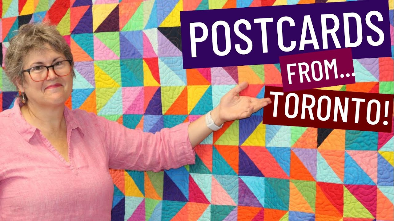 📫💜 Bust Your Stash - Fast & Easy Quilt - Stashbuster #11  Postcards from Toronto