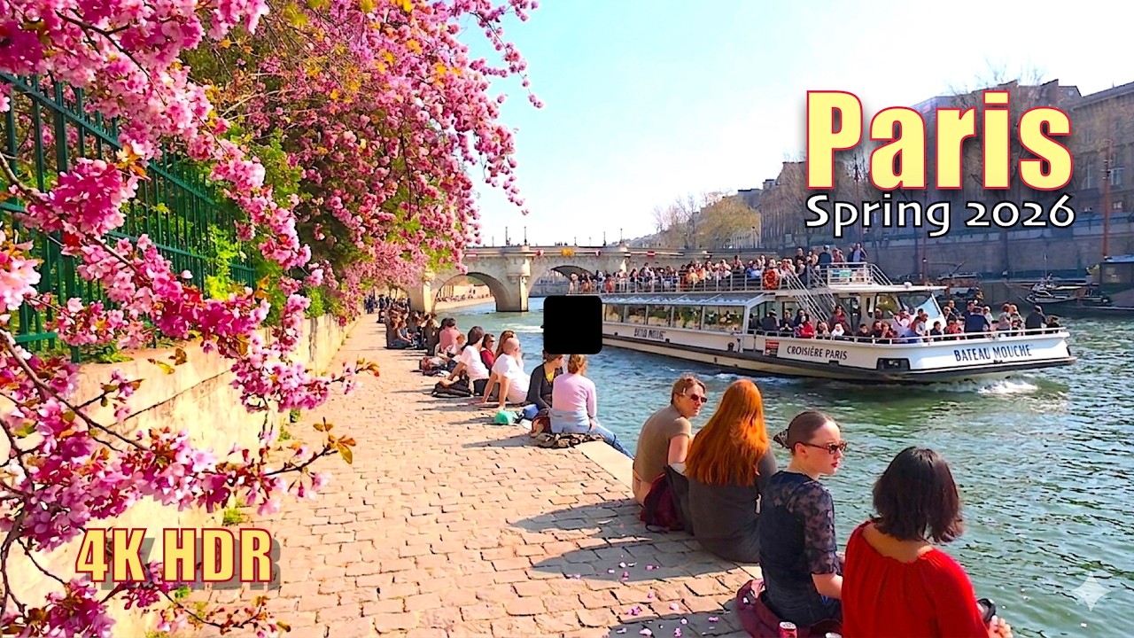 Paris Walking Tour 2026_ &Icirc;le de la Cit&eacute; & &Icirc;le Saint-Louis [4K HDR]