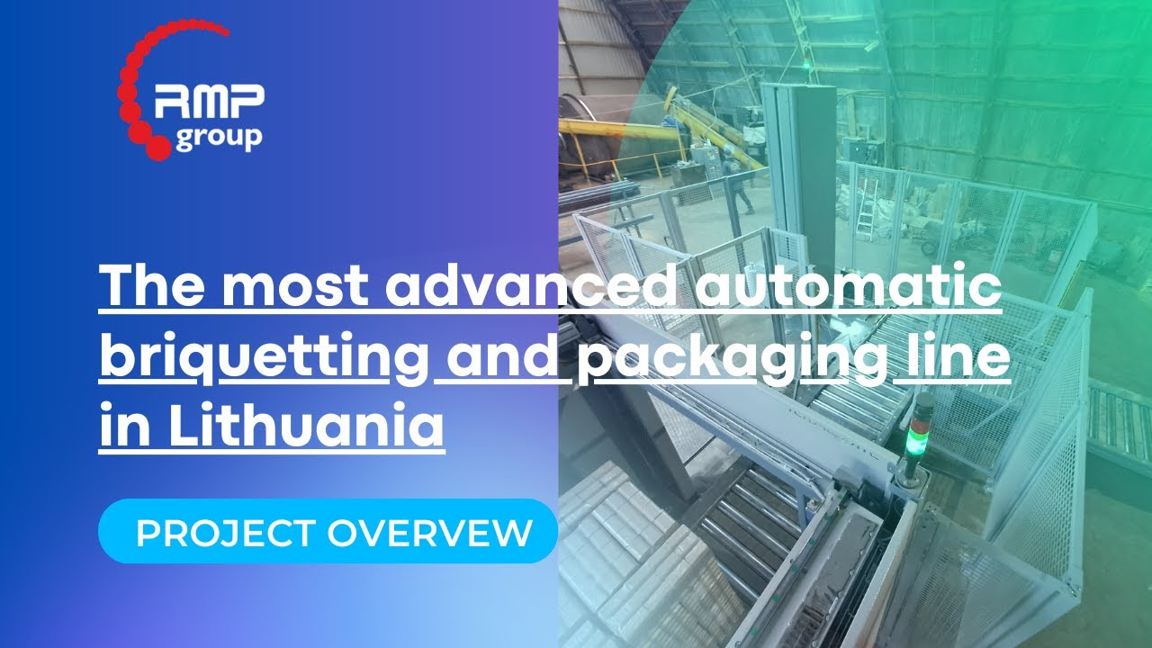 The most advanced automatic briquetting and packaging line in Lithuania